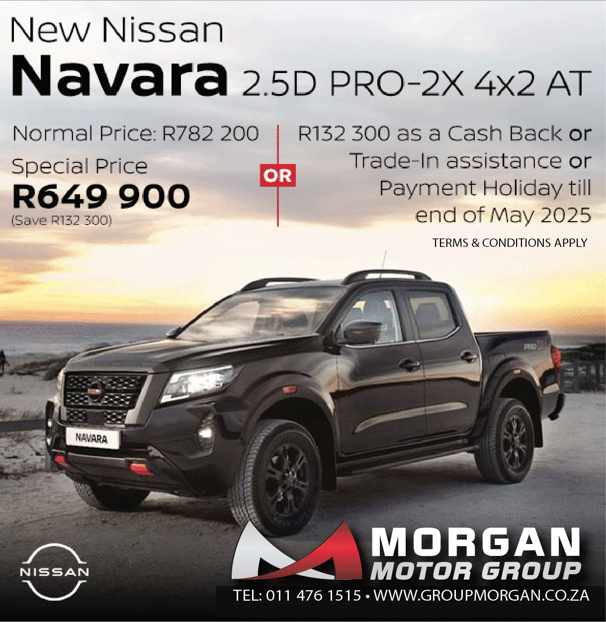 New Nissan Navara! image from Morgan Nissan Northcliff