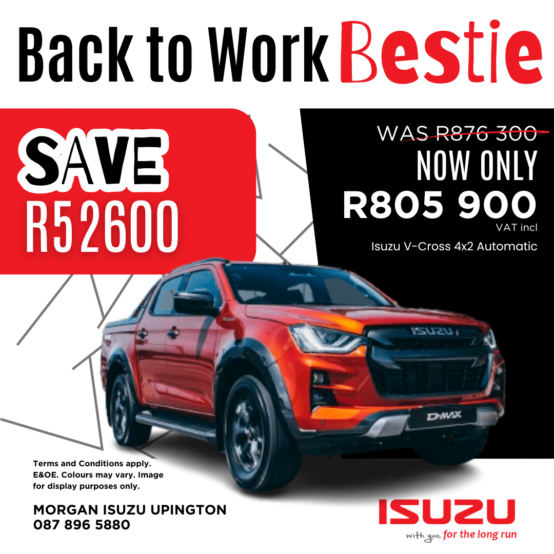 Limited offers available NOW! image from Morgan Isuzu