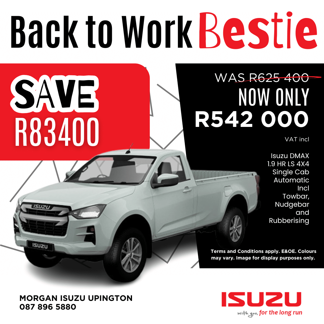 Limited offers available NOW! image from Morgan Isuzu